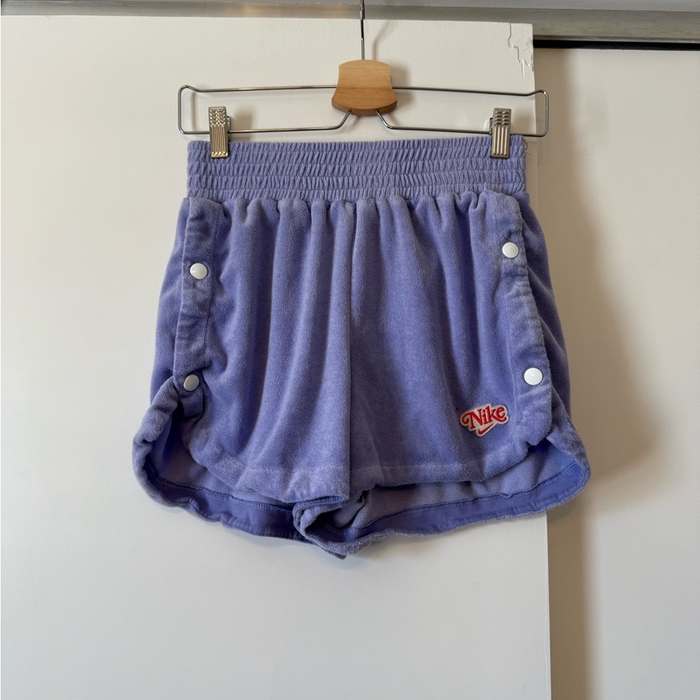 Nike Women's Lavender Terry Athletic Shorts